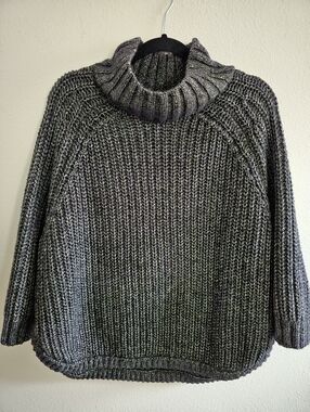 Victoria's Secret Charcoal Marled Turtleneck Sweater.